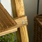 3-Tier Folding Plant Stand, 24" x 15" Wooden Indoor Plant Shelf Display Stand, for Corner Balcony Garden Patio
